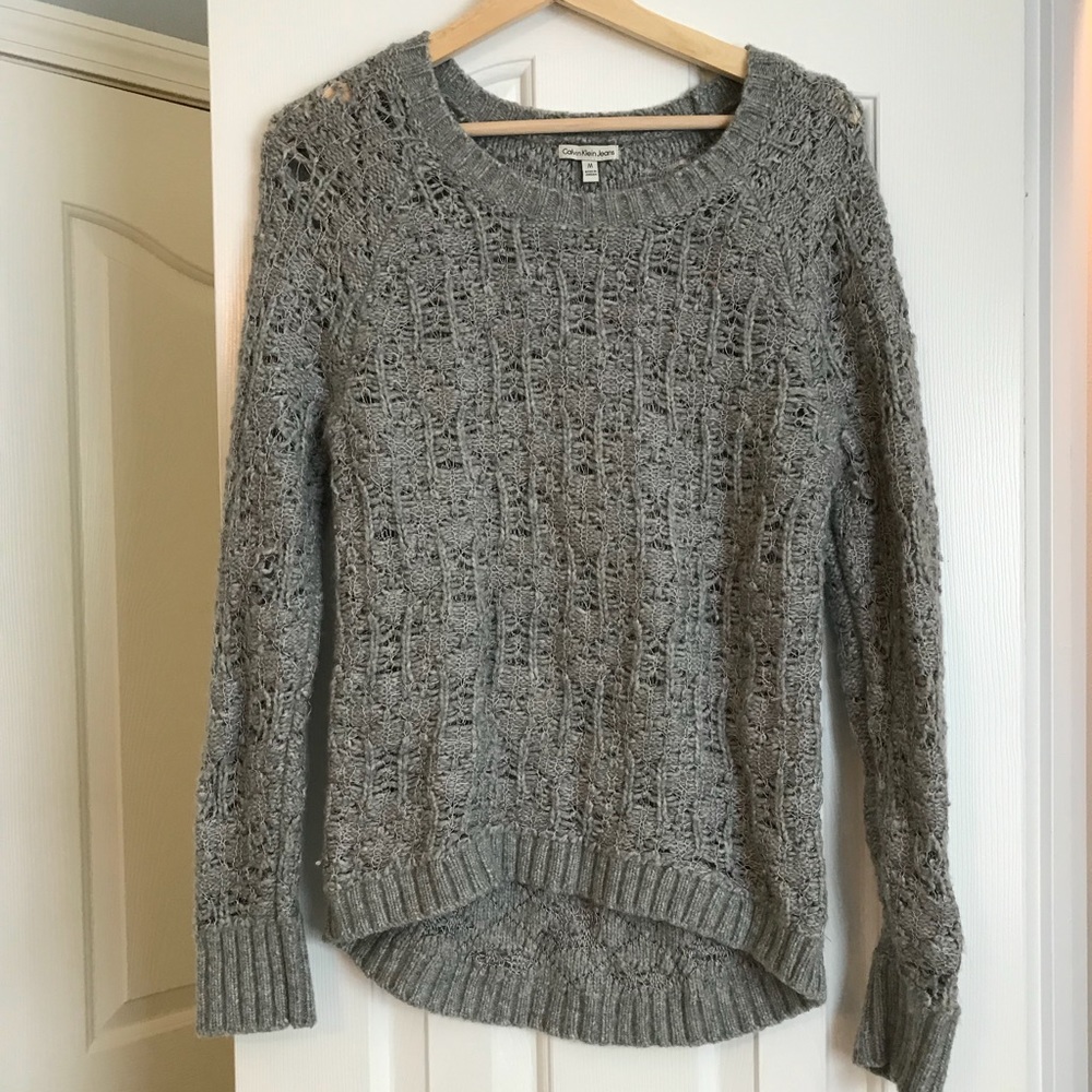 Calvin Klein - Comfy Cozy Grey Knit Sweater